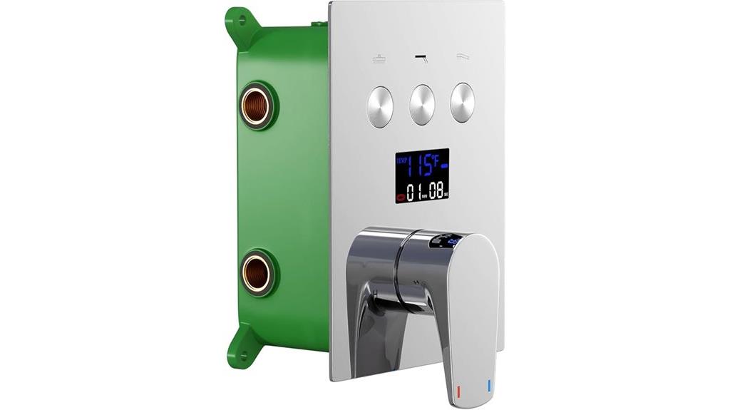 brass wall mounted shower valve