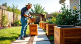 building elevated plant boxes