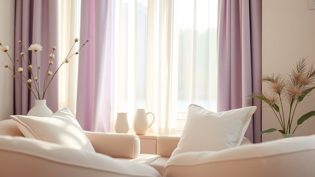 calming environment through lighting
