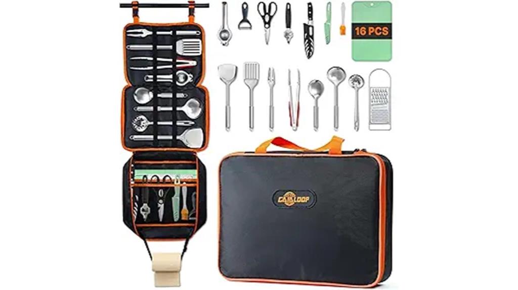 camping cookware and utensils