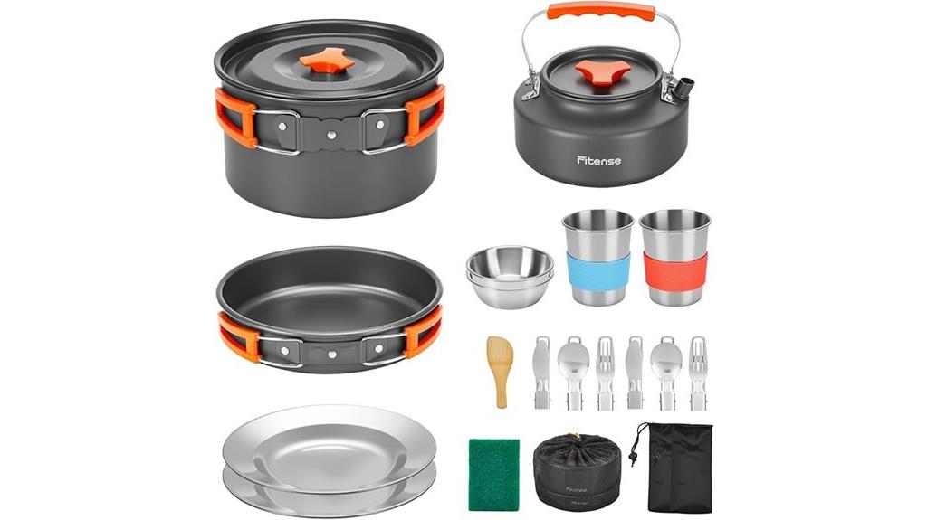 camping cookware mess kit