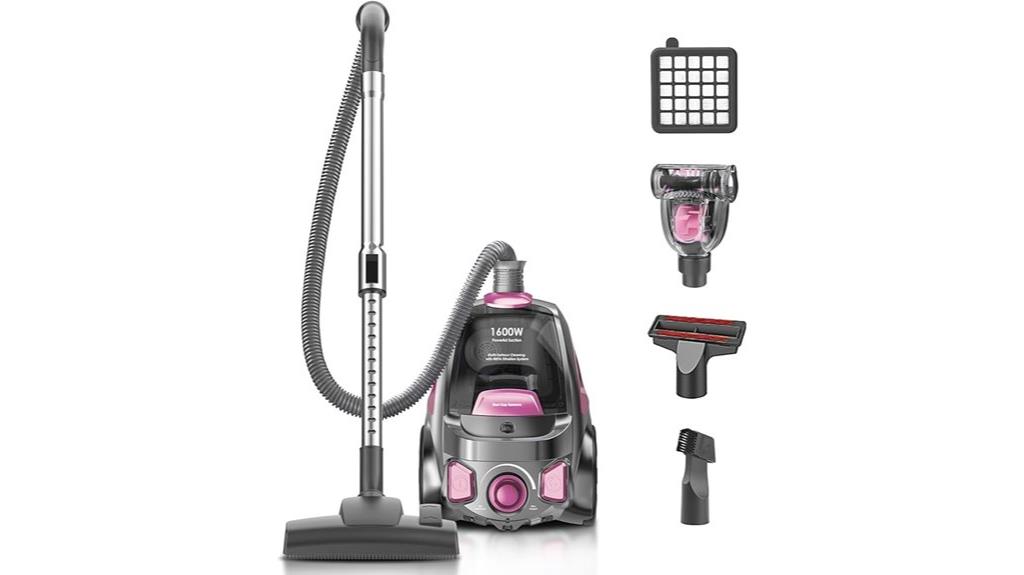 canister vacuum with hepa