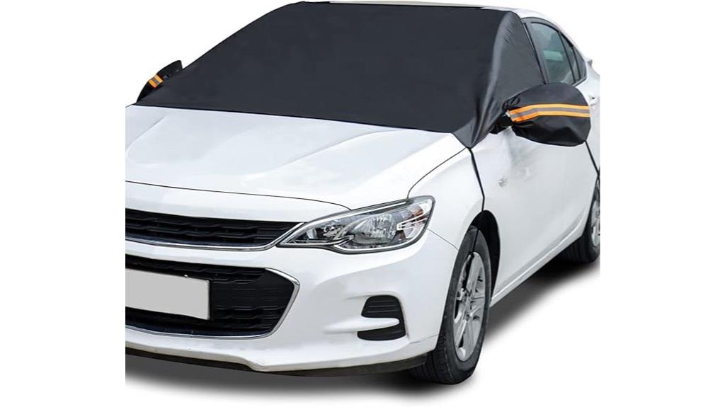 car windshield snow cover