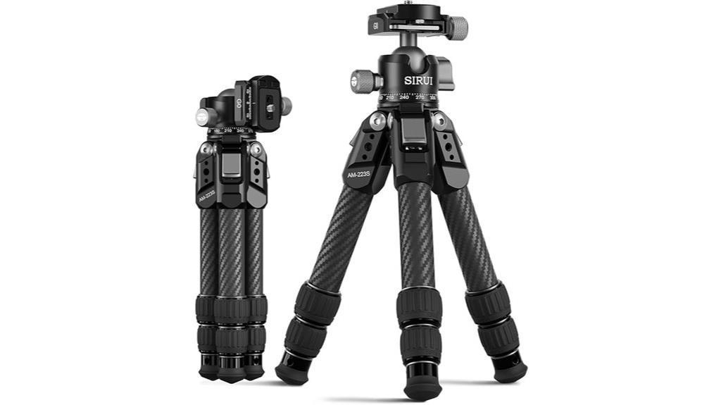 carbon fiber desktop tripod