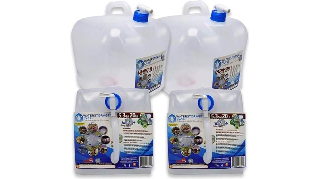 collapsible bpa free water container