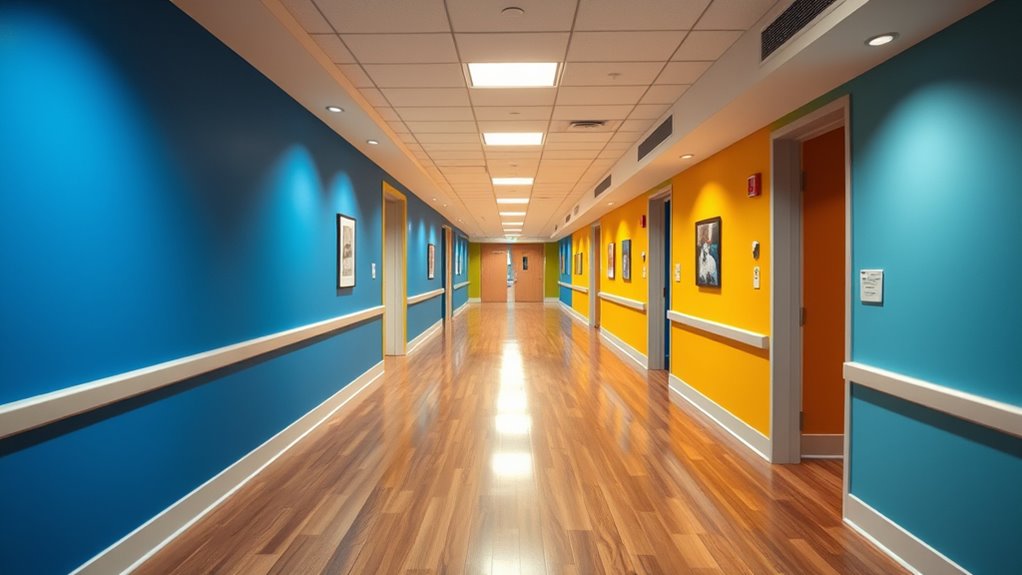 color coded calming intuitive pathways