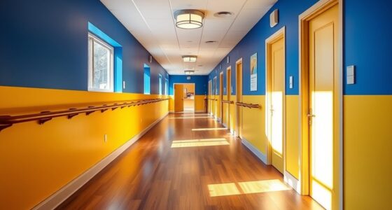 color coded memory hallways
