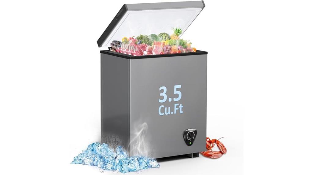 compact 3 5 cu ft freezer