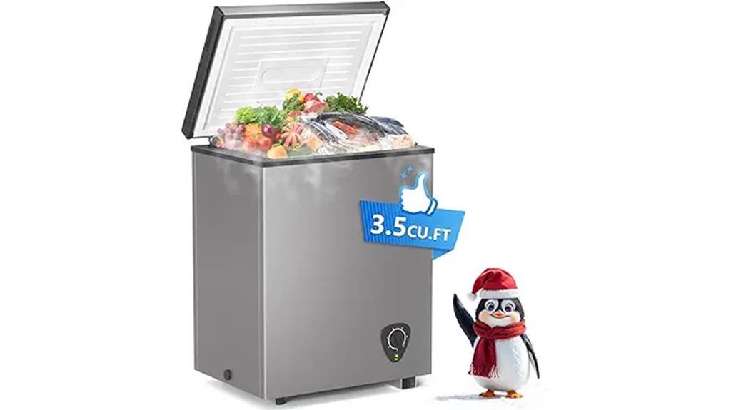 compact 3 5 cu ft freezer