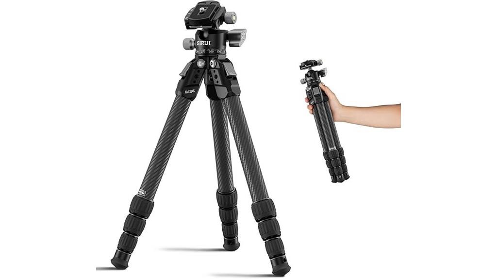 compact carbon fiber tripod
