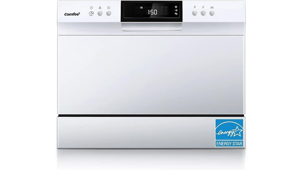compact dishwasher with multiple settings