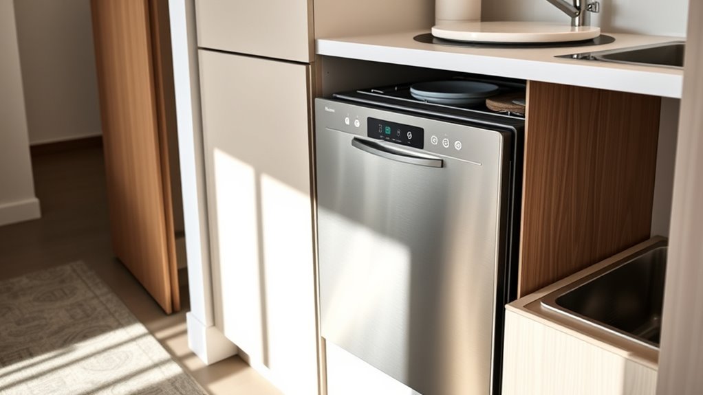 compact efficient portable dishwasher