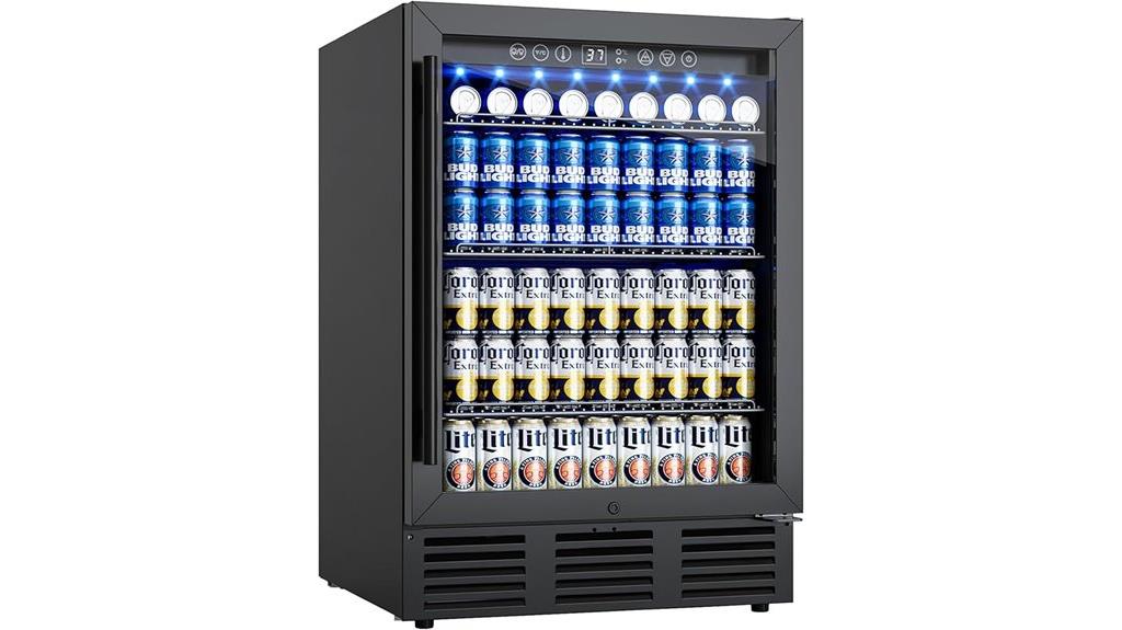 compact glass door cooler