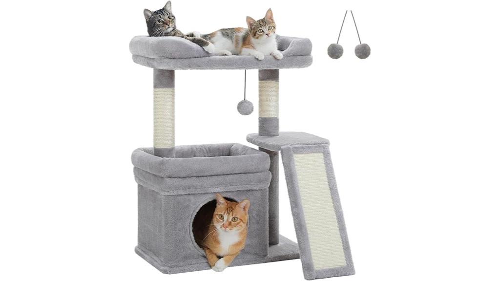 compact large cat tower