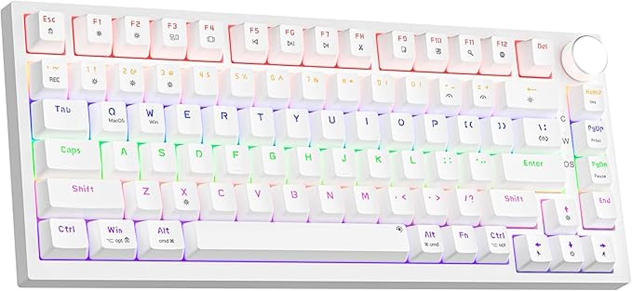 compact red switch keyboard