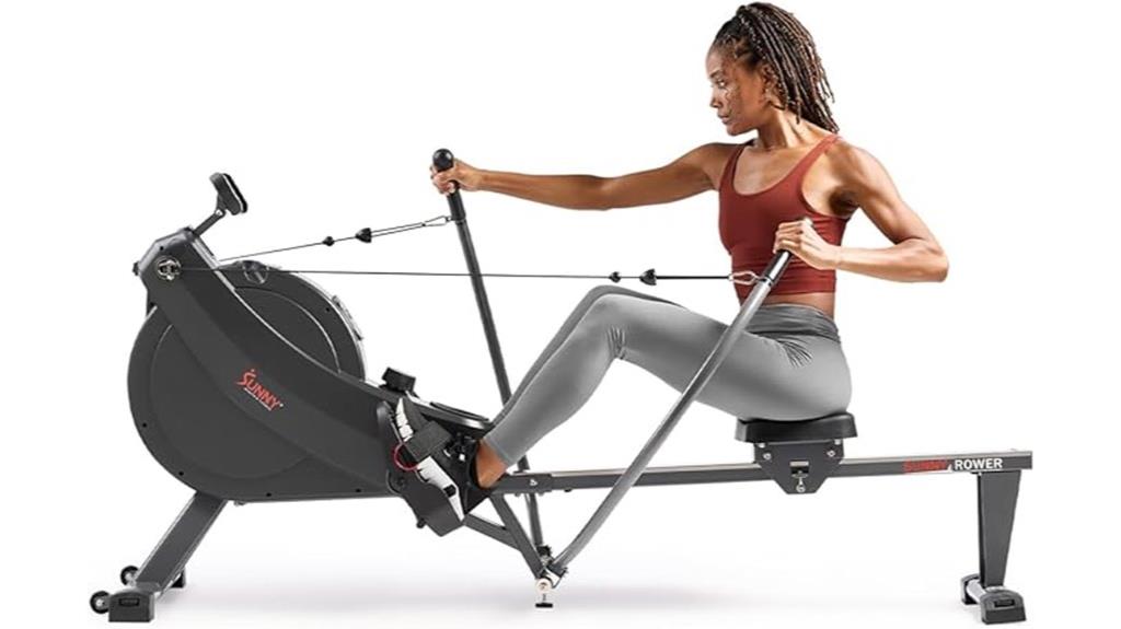compact rowing machine adjustable