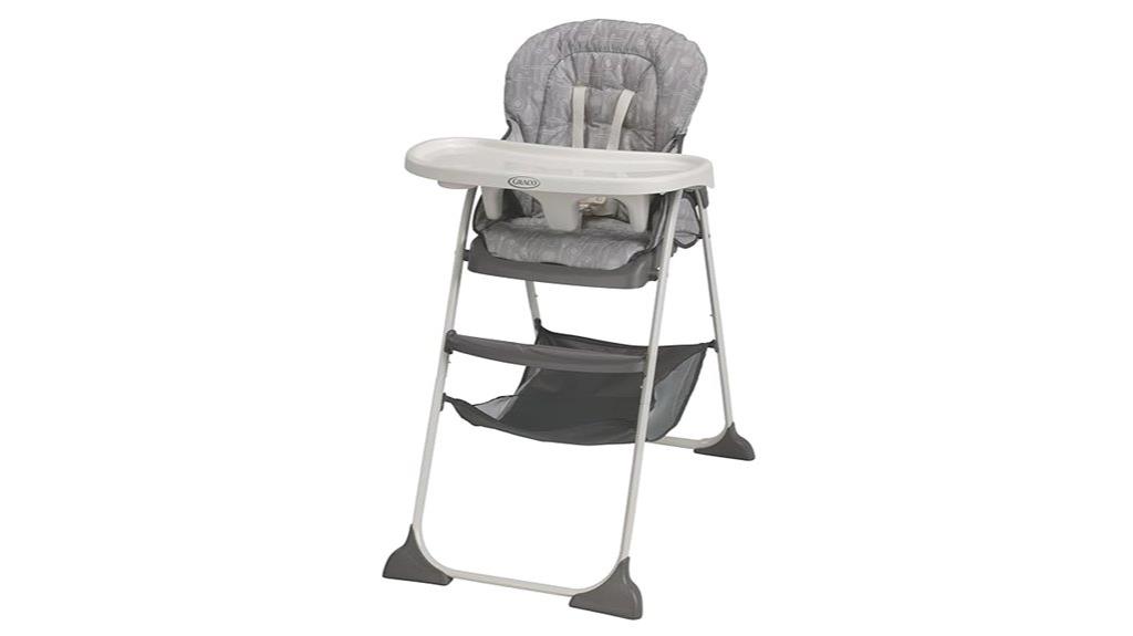 compact space saving high chair