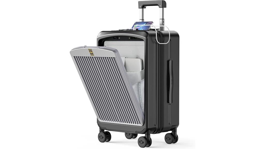 compact tsa usb luggage