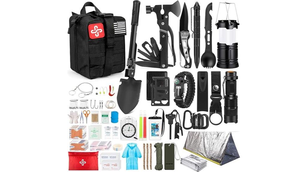 comprehensive 250 piece survival gear