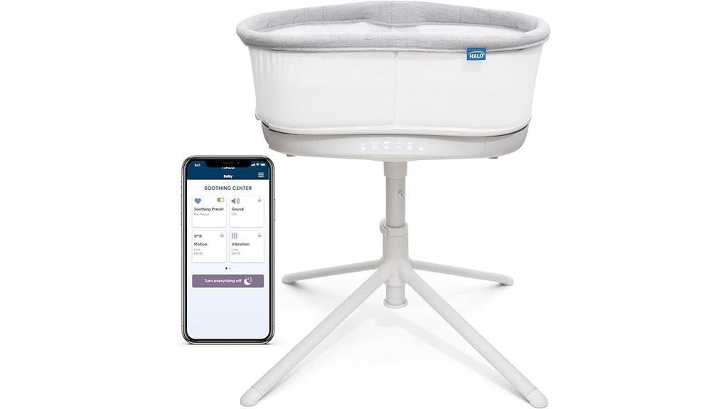 connected swivel bedside bassinet