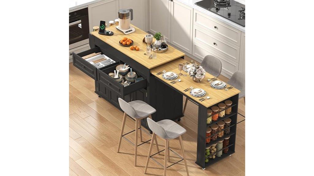 convertible kitchen island table