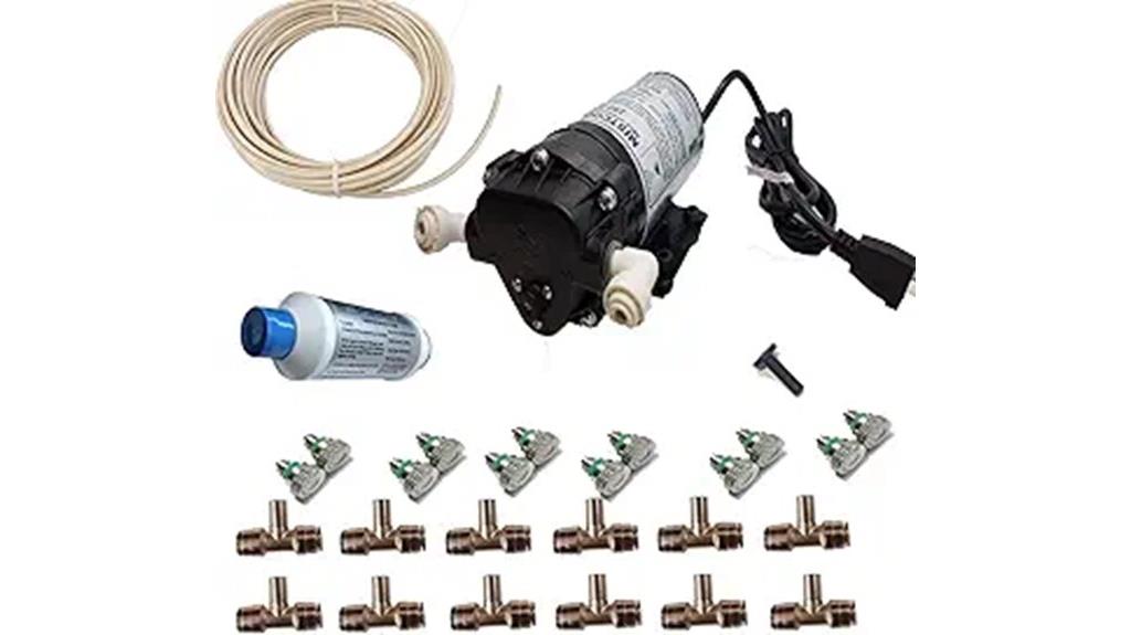 cooling patio misting system