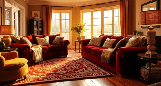 cozy textured fabric interiors