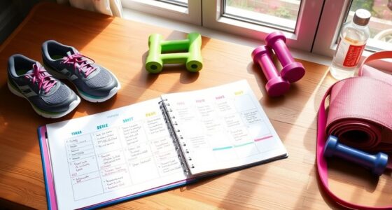 create a weekly workout schedule