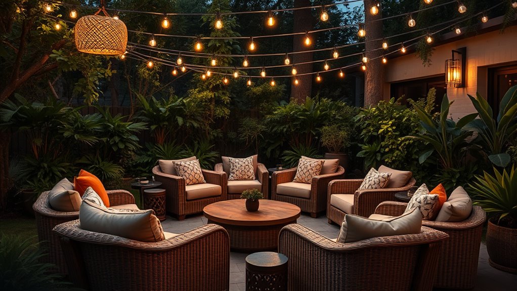 create conversational seating arrangements