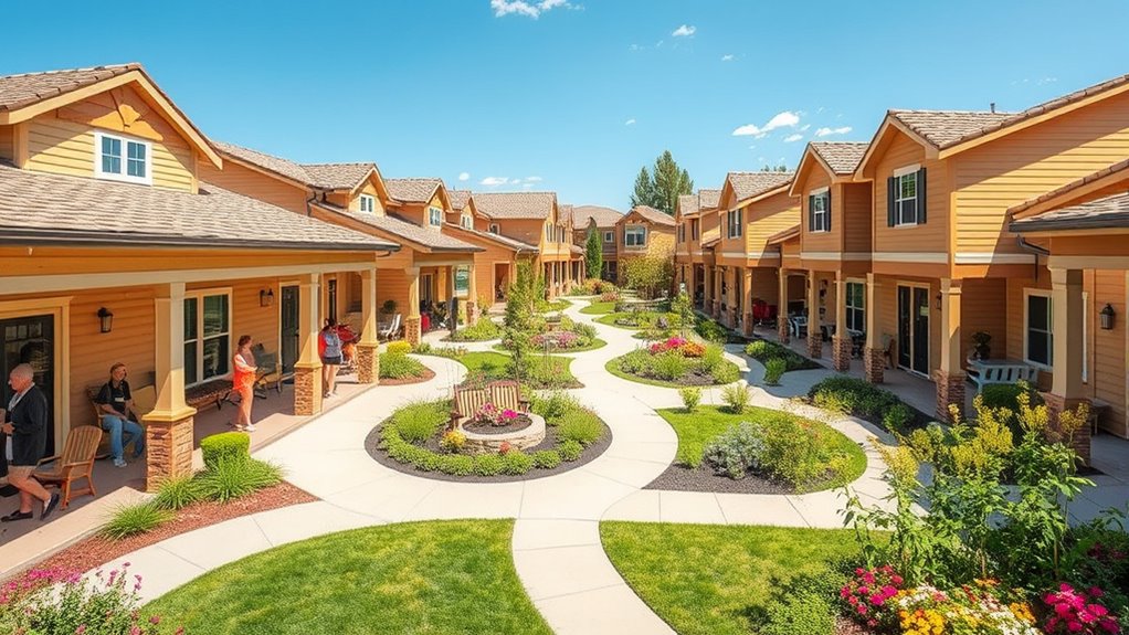 create open connected spaces