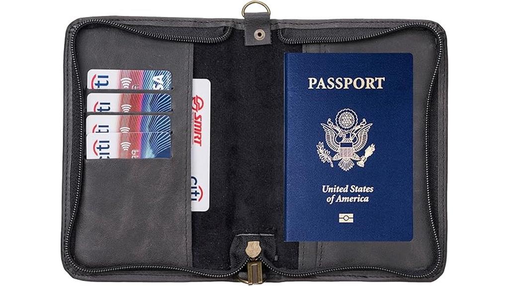custom leather travel organizer