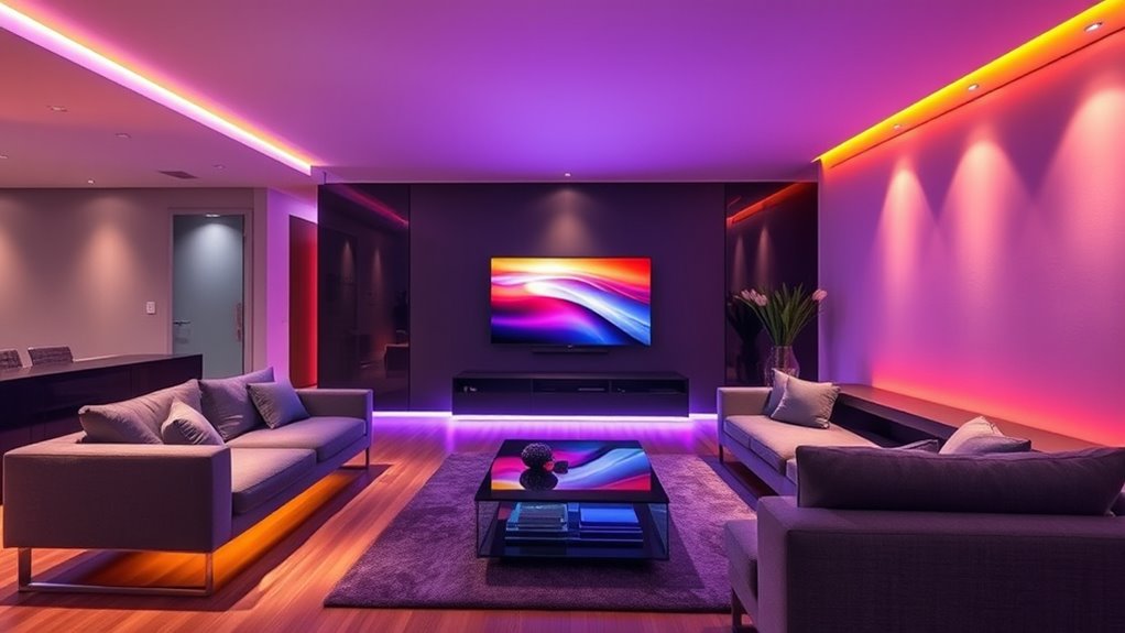 customizable voice controlled lighting scenes