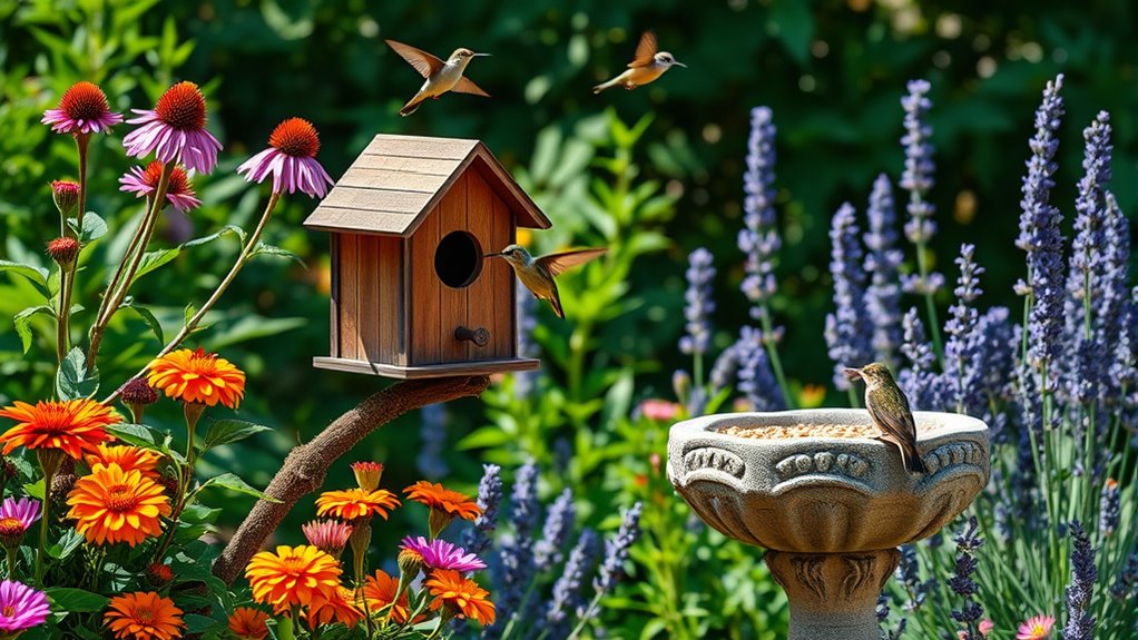 designing gardens to attract birds