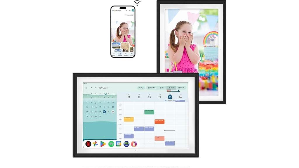 digital touchscreen chore calendar