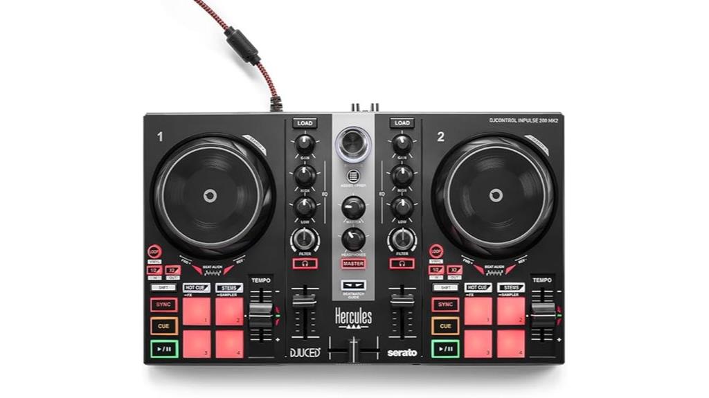 dj controller with software