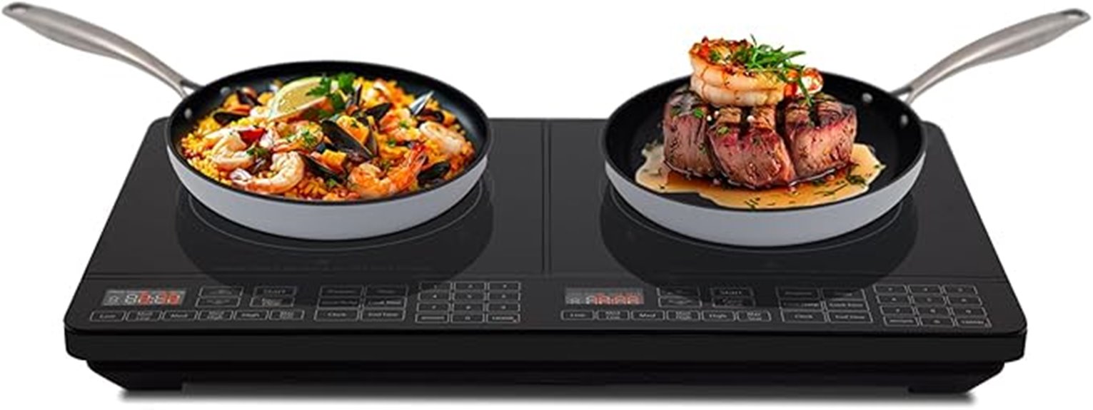 double power induction stove