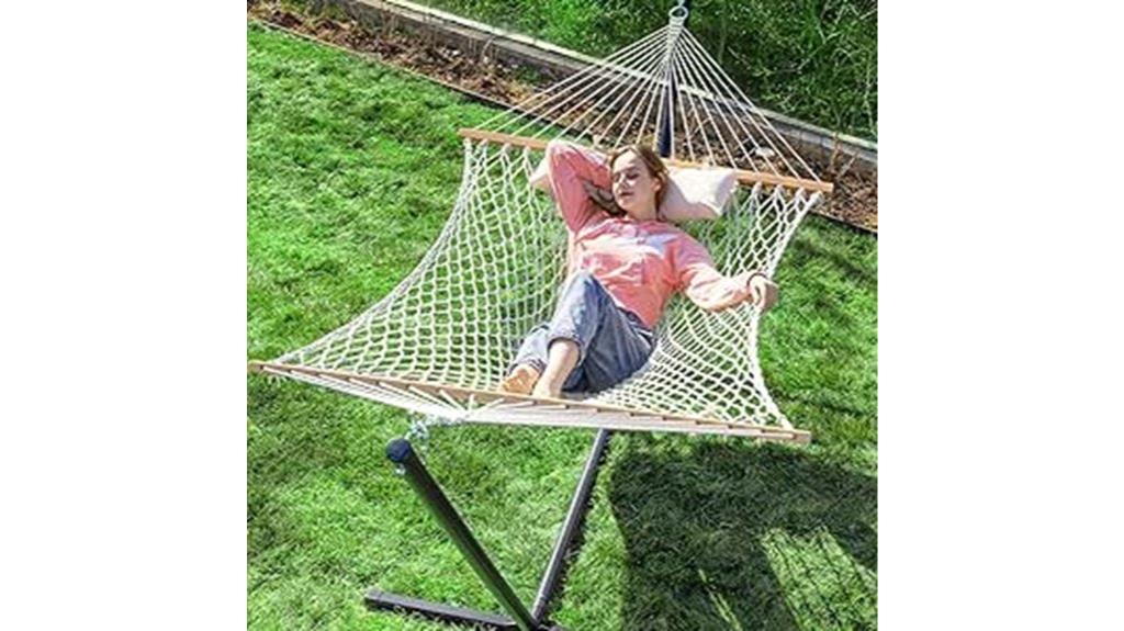 double rope hammock stand