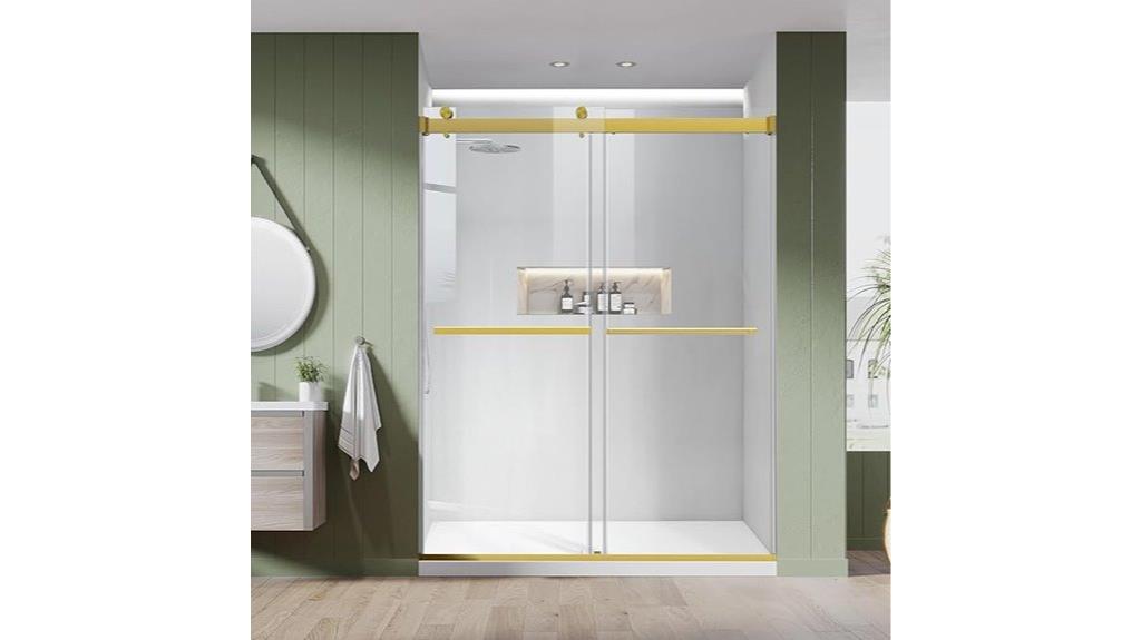 double sliding shower door