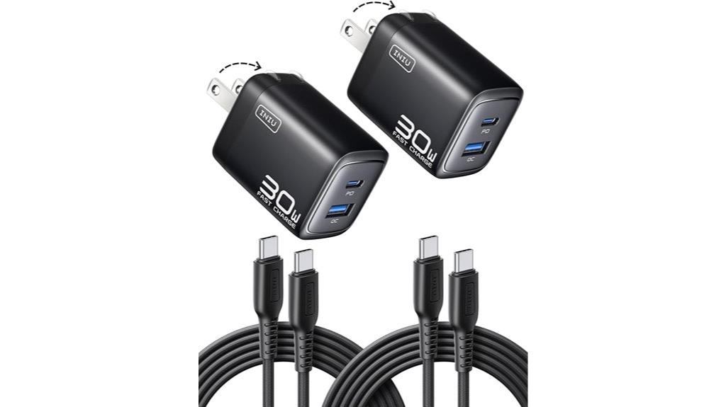 dual 30w usb c chargers