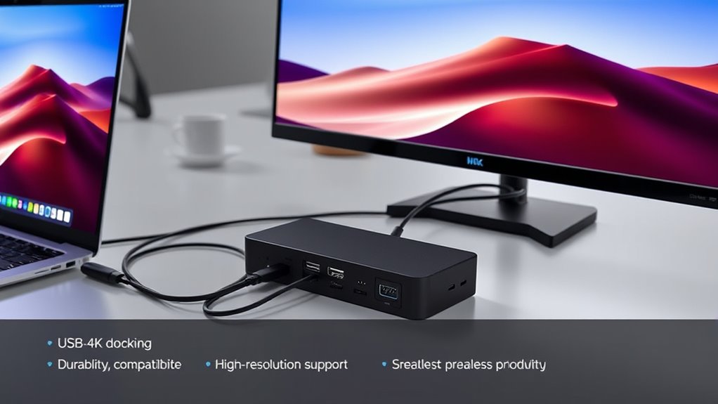 dual 4k usb c docking