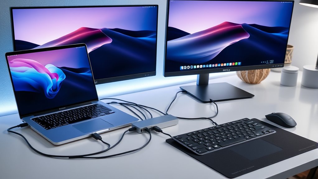 dual 4k usb c docks
