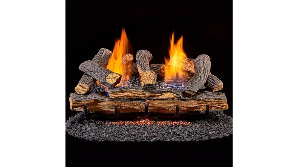 dual fuel ventless fireplace