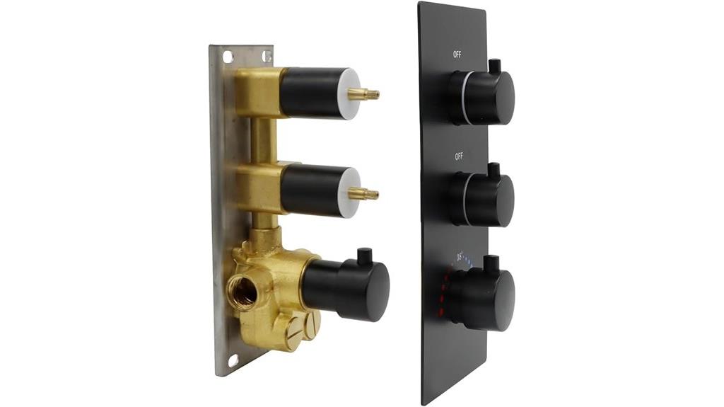 dual function brass shower valve