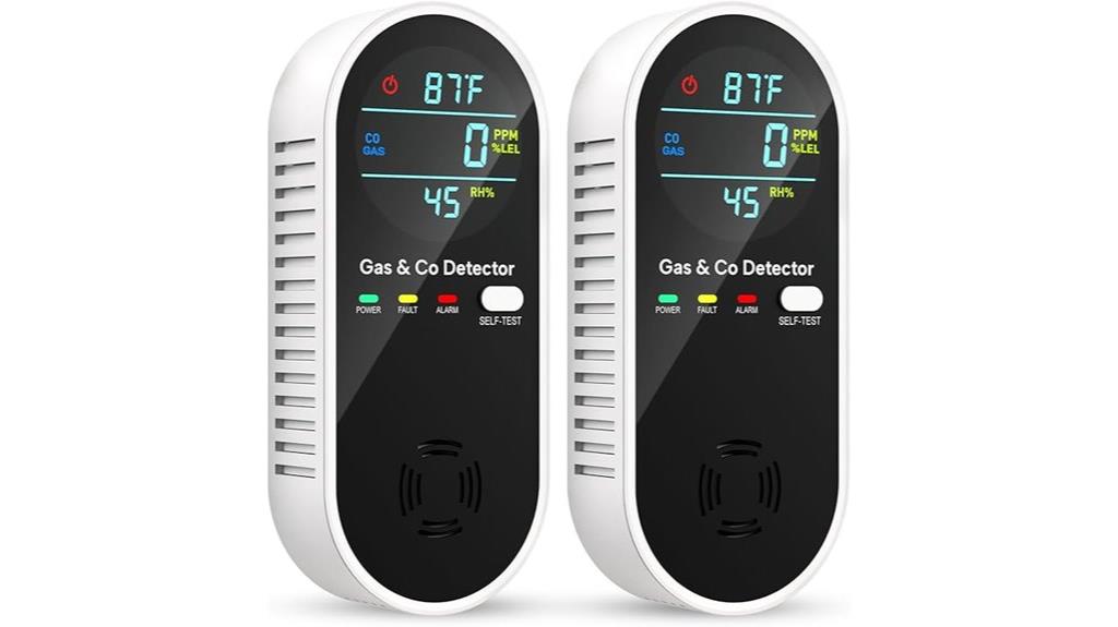 dual gas safety detectors
