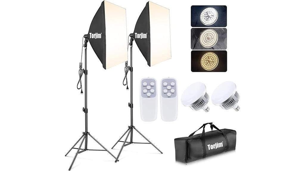 dual led softbox set