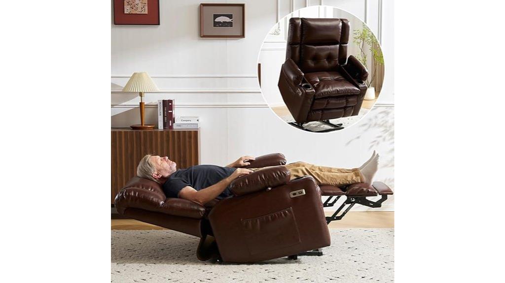 dual motor massage recliner