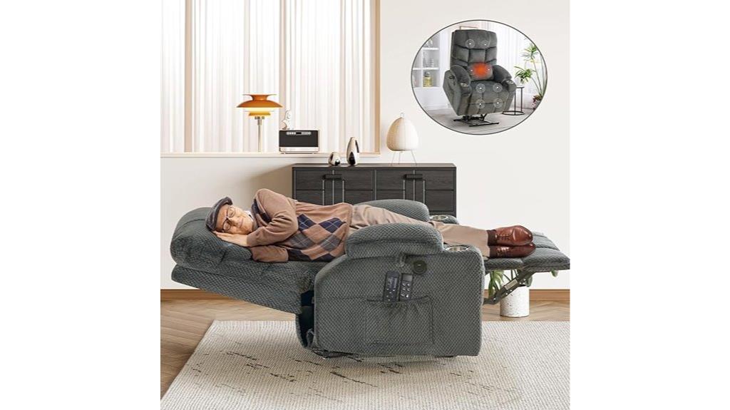 dual motor massage recliner