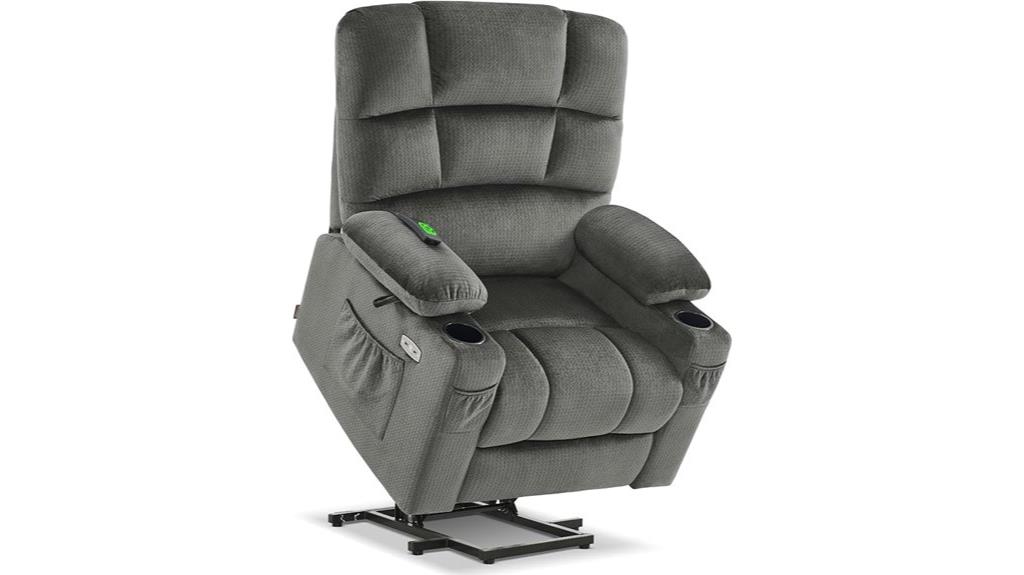 dual motor recliner with massage