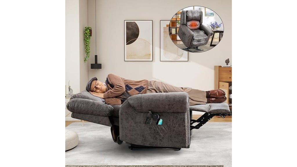 dual motor recliner with massage