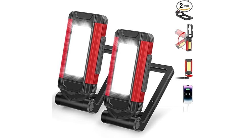 dual rechargeable magnetic lights